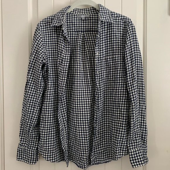 Uniqlo Women’s Flannel Button Down Shirt in Gingham - Picture 3 of 6